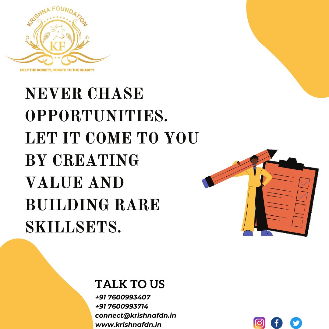 Krishnafdn's tweet photo. A good entrepreneur converts his skills to cash.

#krishnafdn #health #education #skillset #skilldevelopment #skilldevelopmenttraining #ngo #help #covid_19 #charity #donation #volunteer #volunteerwork https://t.co/gCoN6aRB9Y