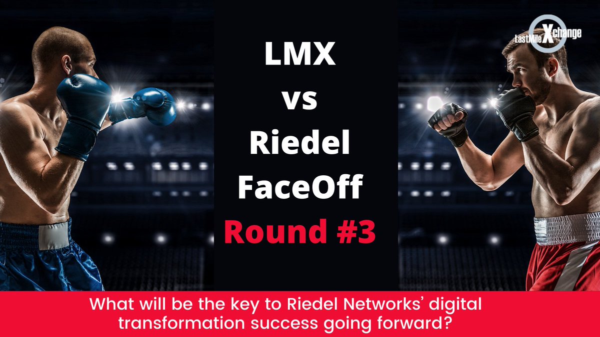 Welcome to Round 3 of the LastMileXchange vs RIEDEL Networks FaceOff.

This round’s topic: What will be the key to Riedel Networks’ digital transformation success going forward??

Watch video: youtube.com/embed/EyTn3uVI…

#RealTimeQuote #AutomaticPricing #API #accessquoting