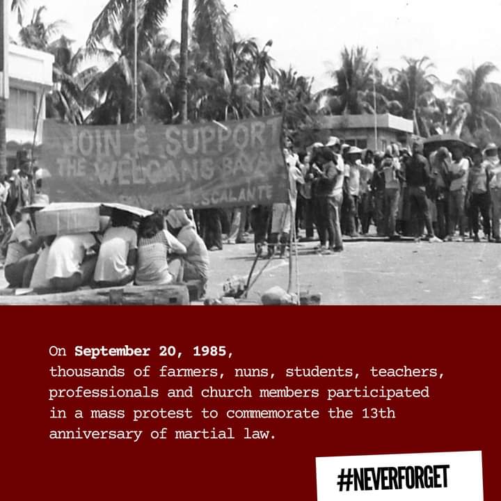 RT @JonDel86: Soldiers open fire - a 1985 scene in Negros during Marcos year. Never forget Negros! https://t.co/KooN76pybH