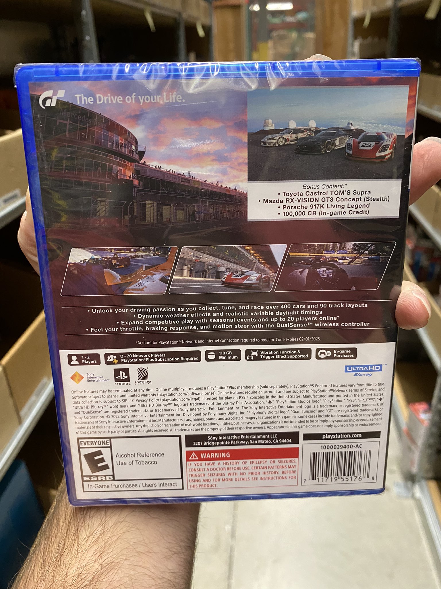 GT  SGP on X: Back side of the GT7 box #GT7 #PS4 #PS5    / X