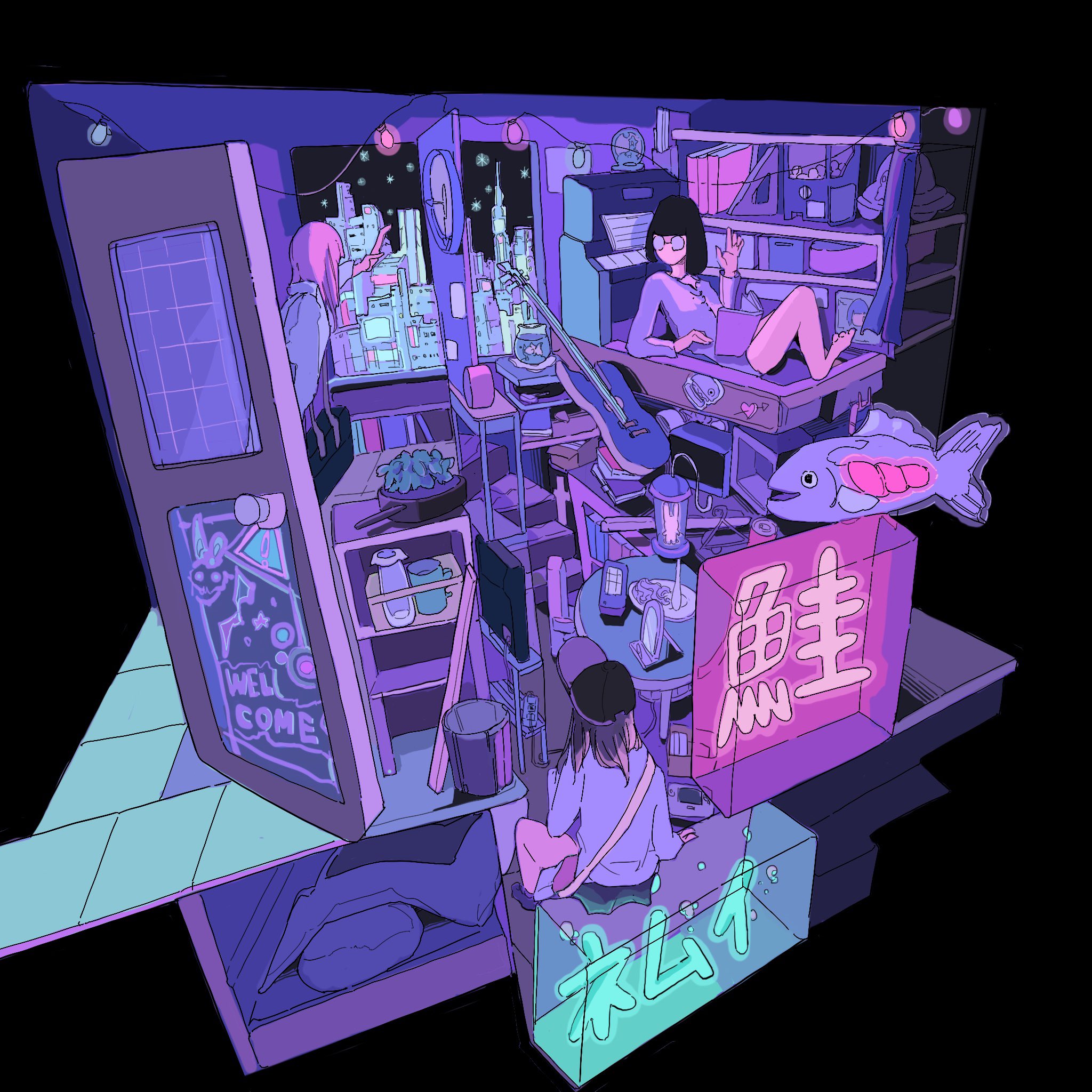 Poppin Pop Ryonda Twitterissa ネオン部屋 絵描きさんと繋がりたい イラスト 冬の創作クラスタフォロー祭 T Co Hd5ha2ttxn Twitter