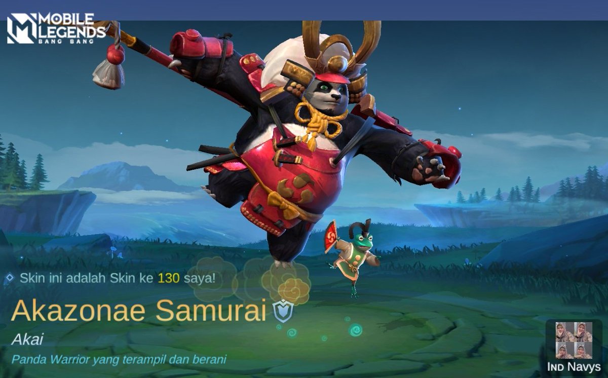 Fatkhulhuda90's tweet photo. Saya baru saja mendapatkan Skin baru Akazonae Samurai di Mobile Legends: Bang Bang! Ayo kita berhadapan melawan Player MOBA terbaik dunia bersama-sama! 
https://t.co/lzkkciqUx9 https://t.co/qklFjG6Ruo