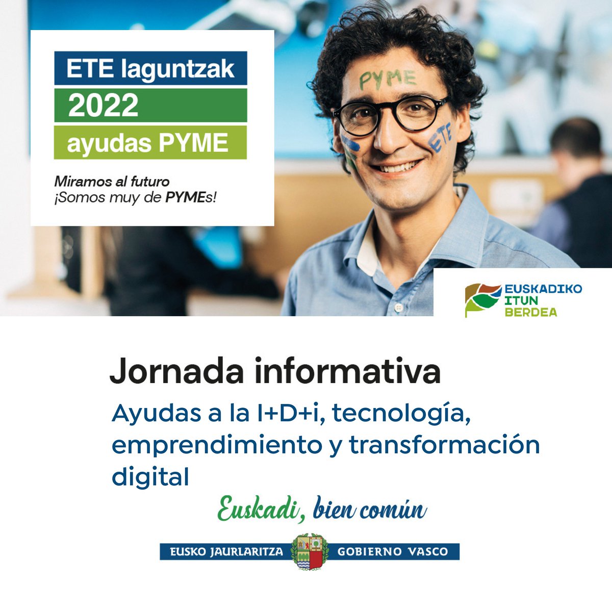 industriaEUS's tweet photo. 💼🤝 Primera jornada informativa del plan de #AyudasPYME2022 para las Pequeñas y Medianas Empresas de Euskadi:

🔹 Ayudas a la I+D+i, Tecnología, Emprendimiento y Transformación Digital

📺 En directo desde las 10:00 de la mañana ➡️ https://t.co/TZdNtrNeHW https://t.co/AuvZBKmgfu