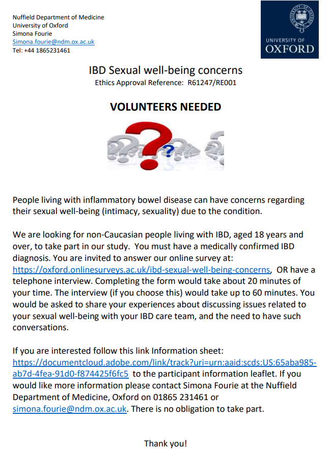 ORNIID_research's tweet photo. Some of our research projects rely on the generosity of people like you. Get involved with our research, https://t.co/oe3hrLTmUP
#culturaldiversity #research #volunteers #IBD https://t.co/q7viLxmwTM