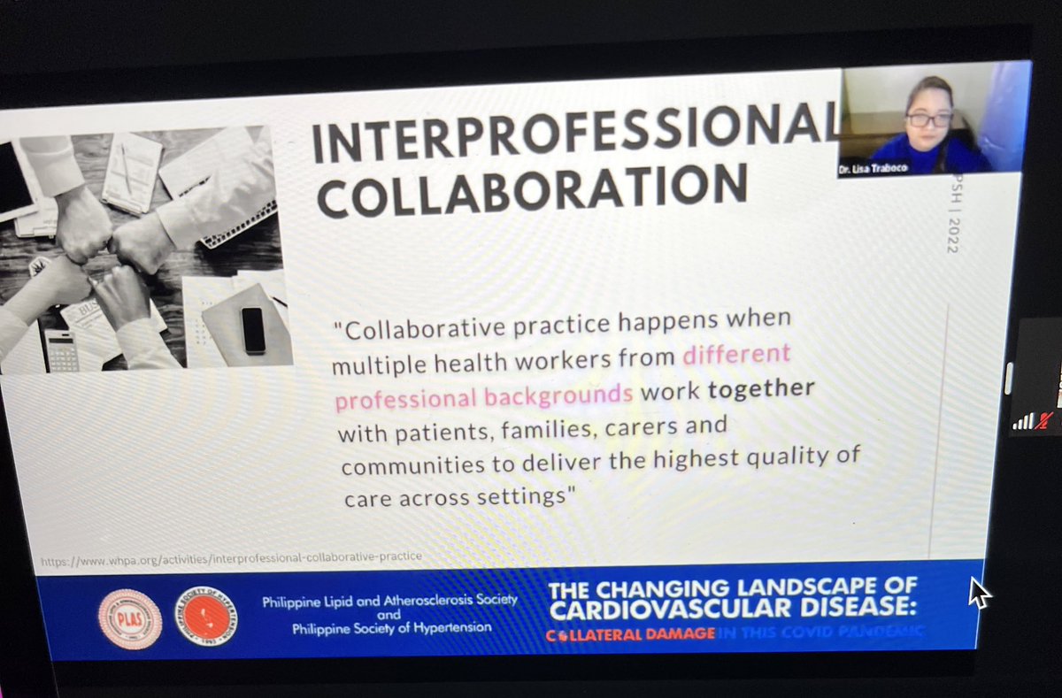 Endocrine_ph's tweet photo. @PLAS_PSH #plaspsh2022 Interprofessional Collaboration (Dr. Lisa Traboco) in telemedicine improves healthcare delivery especially to patients with co-morbidities. This is a team effort that may include community hcw’s. @hyperneuro @ceciledoc @arnoldbenjamina @doc_Adriel https://t.co/4HoFHQi4um