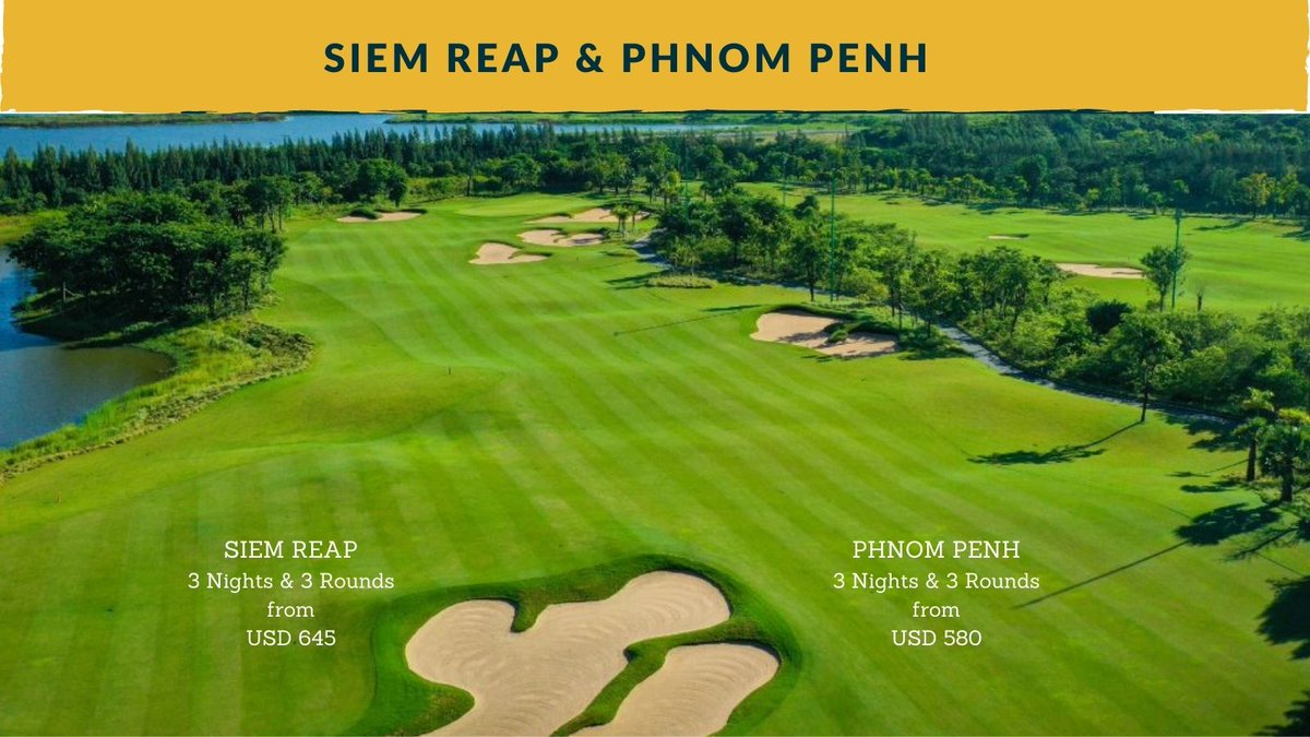 golftripz's tweet photo. Cambodia Golfing Awaits.....

As Cambodia opens up for Singapore Golfers, Siem Reap and Phnom Penh offer the complete combination needed for a first-class Golf holiday.

Get in touch with us to start planning your trip: birdies@golftripz.com / +65 87373405 https://t.co/Hc17tKkAoJ