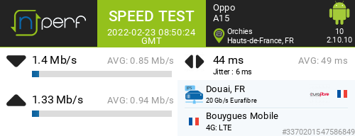 ninick59's tweet photo. ↓1399 kb/s ↑1325 kb/s, ⇄ 44 ms / mobile:Bouygues Mobile / #OppoA15 / #nPerf v2.10.10 /
Un vrai bon Crozon @SamuelCollin2 https://t.co/YiExIOVwv5