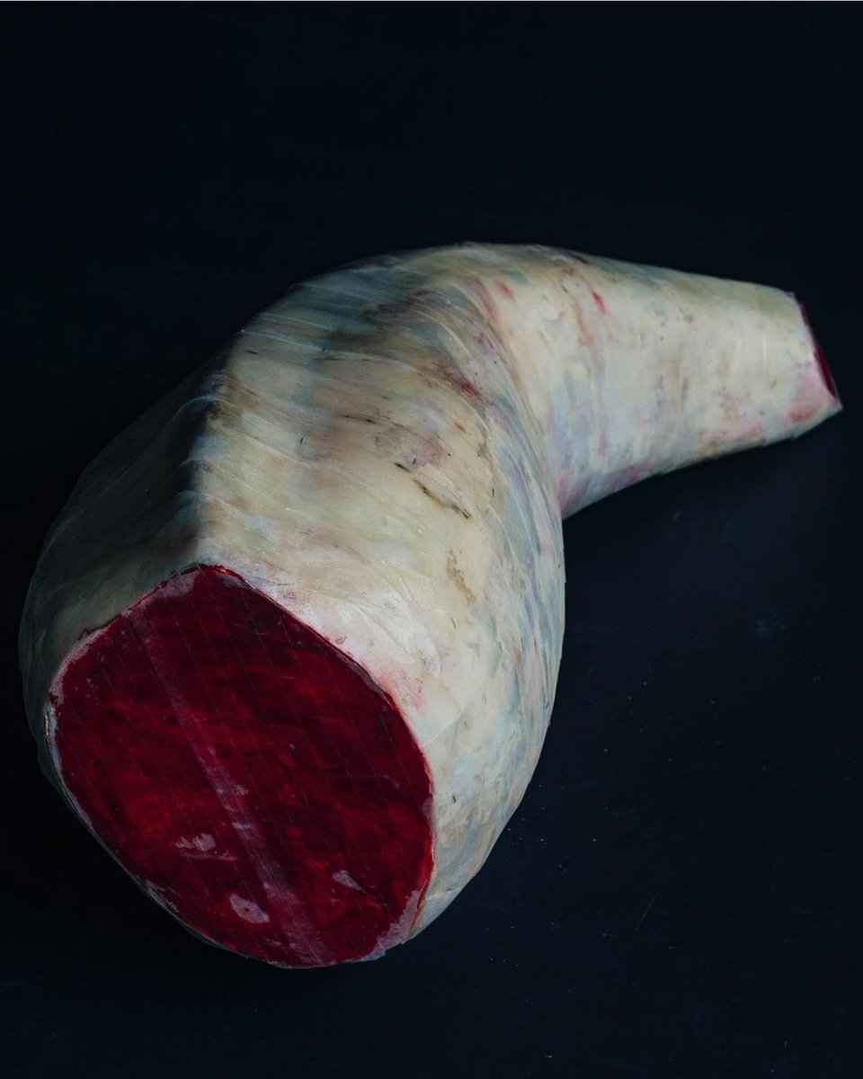 zroysron's tweet photo. Tuna without a head and a tail. Sculpture from the “Rolled” series. #Fish #sculpture #contemporaryartist #abstractexpressionism #art https://t.co/FsnhOEtJe9