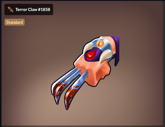 daylight_jumpen's tweet photo. Terror Claw is made from the Claw of the Wolfs.

The blood was spread amongst the Elpis Adventures, and their souls are one with the soul of the wolf blood master.

Use these weapon to extract its true strength.
 #EBA @ElpisBattle https://t.co/8Kiuy4UAas