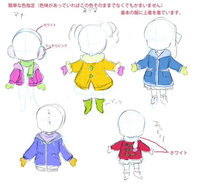 おまけ☺️
簡単な服の指定も出てきたので❣️🧥✨ 