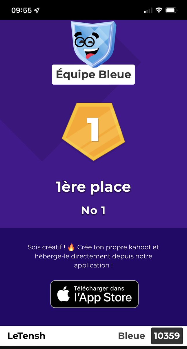 Une première place au quizz sur les émotions de <a href="/NEUROMASTER22/">Masterclass des Neurosciences 🧠</a> 🍾✨
#Lesgo #neuroscience #MBADMB