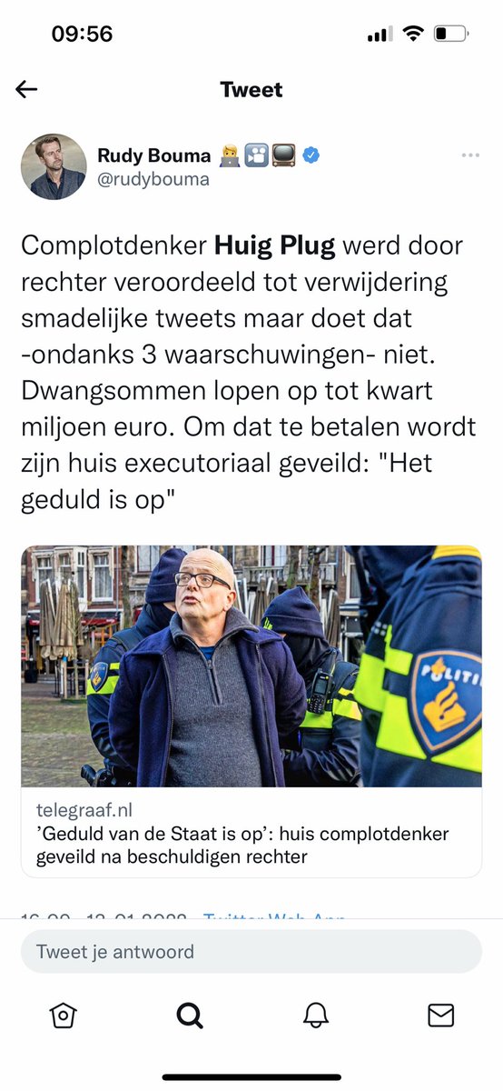 Huig Plug (klokkenluider Justitie) tweet media