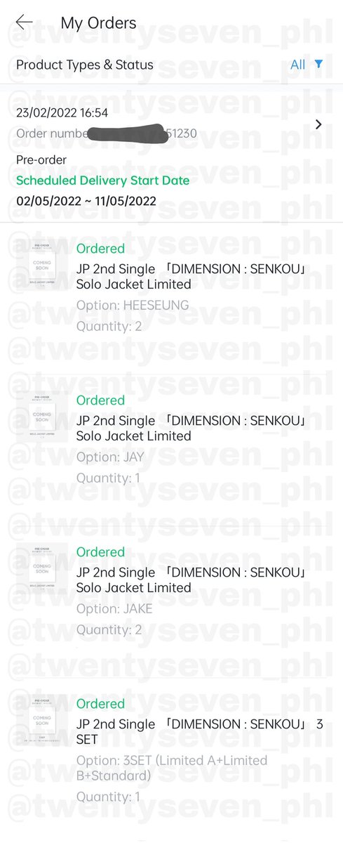 mondaycrumbs's tweet photo. #27_proofs // #27_updates
ENHYPEN DIMENSION: SENKOU JP ALBUMS (weverse global)
ENHYPEN DIMENSION: FLASH
— 2 heeseung solo jacket
— 2 jake solo jacket
— 1 jay solo jacket
— 1 3-set
please be advised that shipping will start om may 2nd ~ may 11, 2022 https://t.co/rqAG8ldLmd