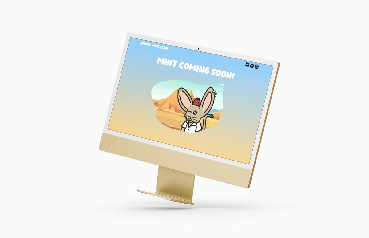JumpyMice's tweet photo. The #JumpyMiceClub website goes live this week! ๐ฅ
If you want to see more sneak-peeks, join our discord ๐
https://t.co/FqoSydBmpb
#NFT #NFTs #NFTCommunity #NFTCollection #NFTdrop #Metaverse #web3 https://t.co/7GiMsQHk6p