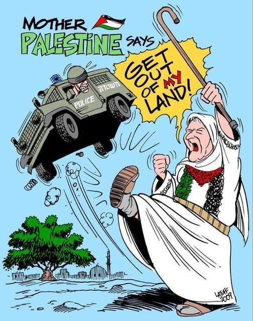 Pbi_Fr's tweet photo. Une mère palestinienne #résiste aux forces israéliennes qui tentent d'#occuper sa terre et les #expulsent des maisons qu'elles ont #volées aux réfugiés. https://t.co/L9nFDXFo00