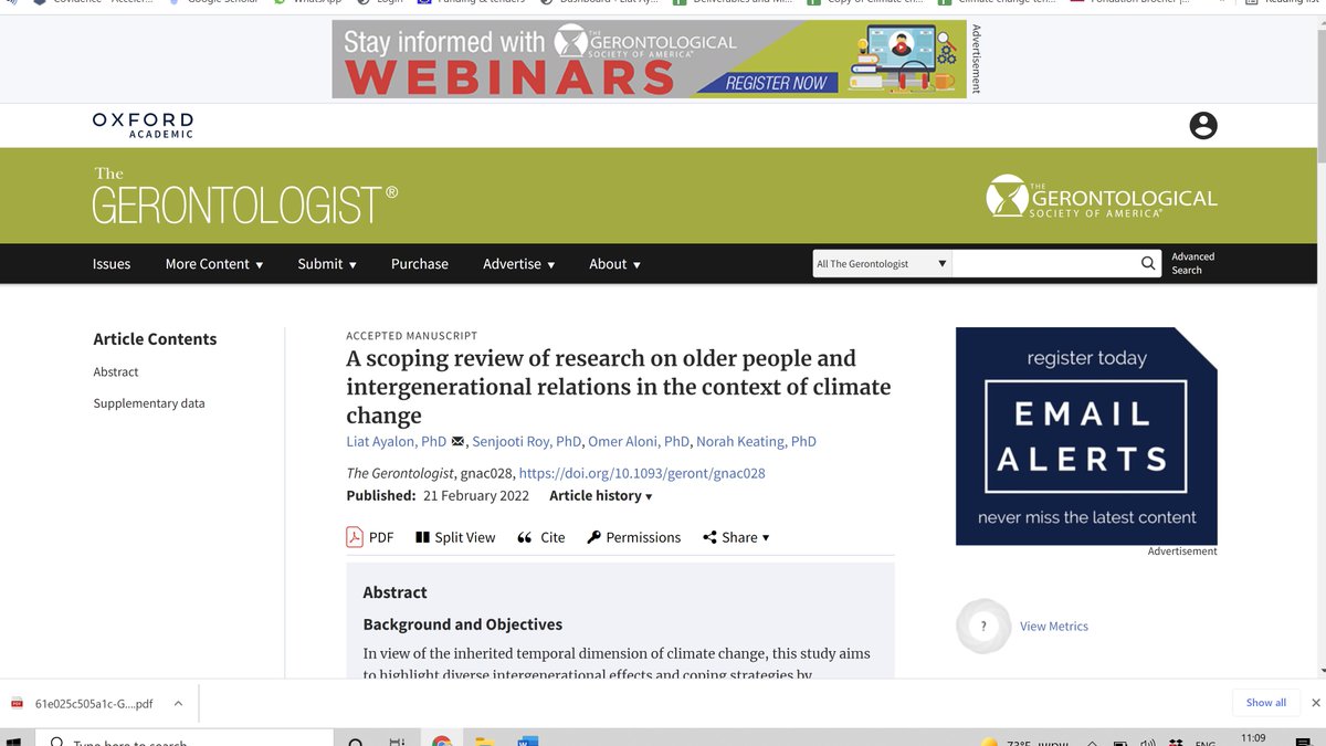 Climate change is a real problem that impacts young and old. This paper addresses the potential for #intergenerationalsolidarity in the face of #climatechange 
 
<a href="/UNFCCC/">UN Climate Change</a> <a href="/UNDecadeAgeing/">UN Decade of Healthy Ageing (2021-2030)</a> 
academic.oup.com/gerontologist/…