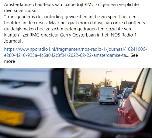 Amsterdamse chauffeurs van taxibedrijf RMC krijgen een verplichte diversiteitscursus.

nporadio1.nl/fragmenten/nos…