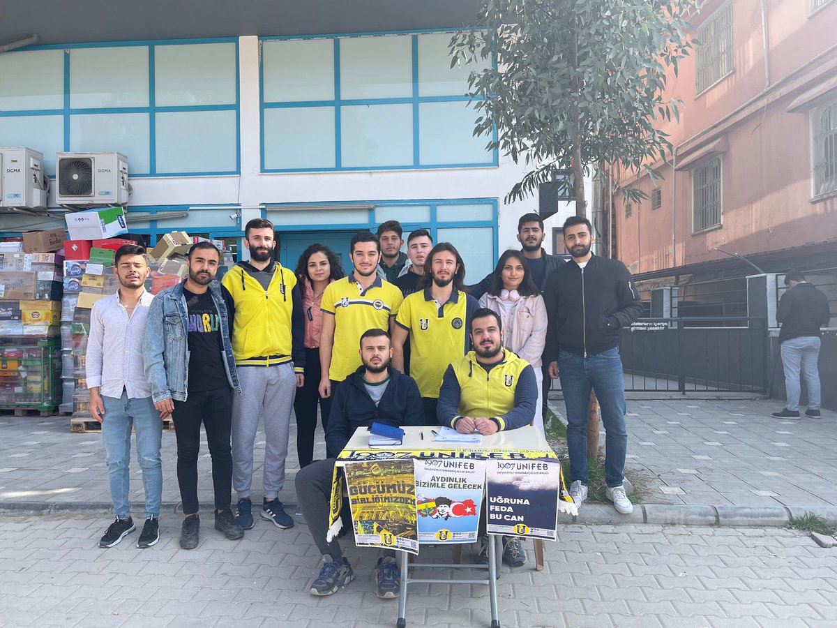 1907 UNİFEB Mustafa Kemal Üniversitesi Bahar Dönemi Stant çalışmalarımız kampüs girişinde devam ediyoruz.Tüm Fenerbahçeli arkadaşlarımızı bekleriz.
#HaydiSendeGelKatılBize