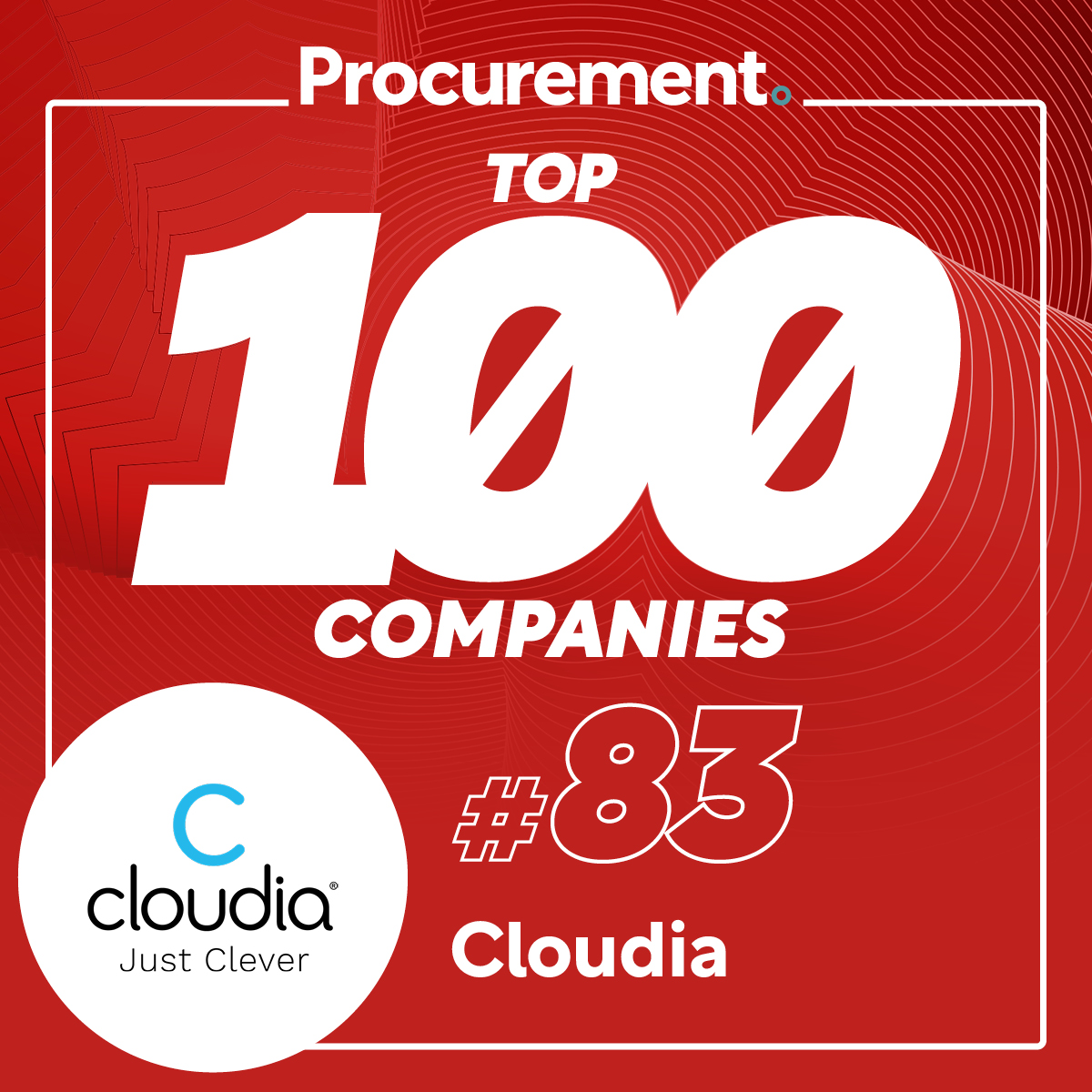 Procurement Magazine on listannut Cloudian hankintojen parissa toimivien 100 parhaan yrityksen joukkoon. Kiitos lehden lukijoille nimityksestä ja tunnustuksesta! 🌟

#kiitos #hankinnat