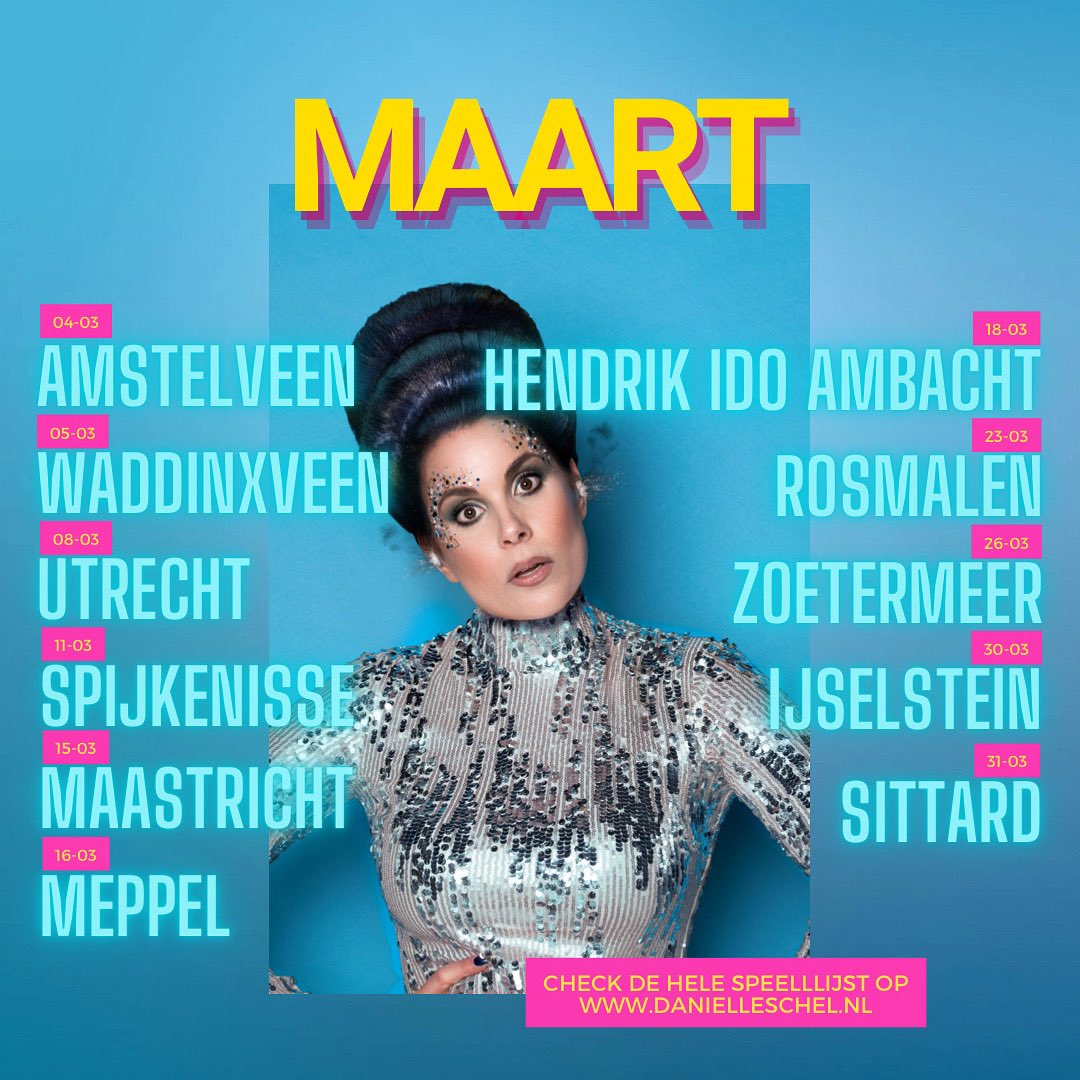 Vanaf volgende week weer in het theater!!

🎩Vrijdag 4 maart @schouwburg_amstelveen 
🎩Zaterdag 5 maart @cultuurhuysdekroon 

Check de hele speellijst van OK op danielleschel.nl