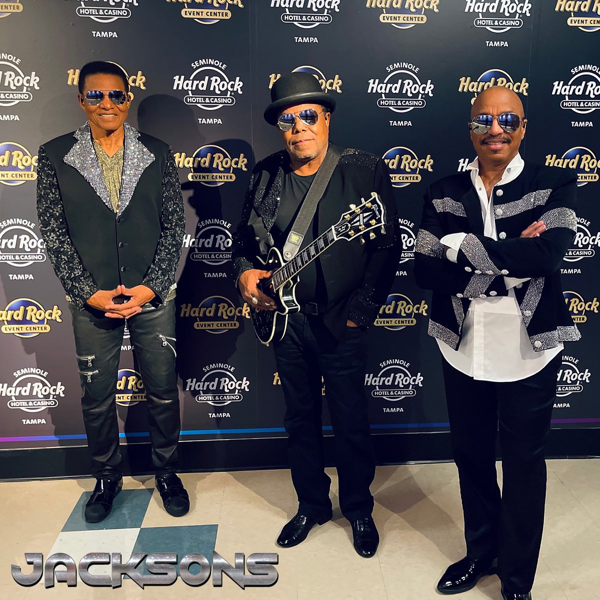 "We are thrilled about our partnership with <a href="/HardRock/">Hard Rock Cafe</a> International. To be able to perform at iconic Hard Rock Hotels &amp; Casinos is truly humbling &amp; we can't wait to give more fans a memorable experience. Thank you <a href="/SHRTampa/">Seminole Hard Rock Tampa</a> for having us last night." ~ The Jacksons