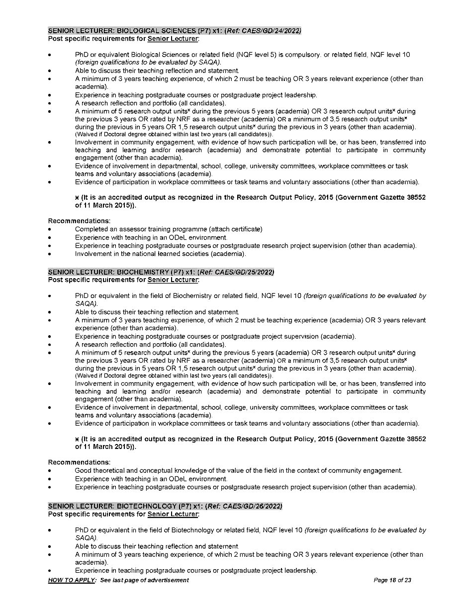 GingerNathi's tweet photo. UNISA is recruiting aggressively, see their website. A lot of positions available, I've sampled a few #academicjobs #SAJobseekers https://t.co/Oo88NJ88Dv