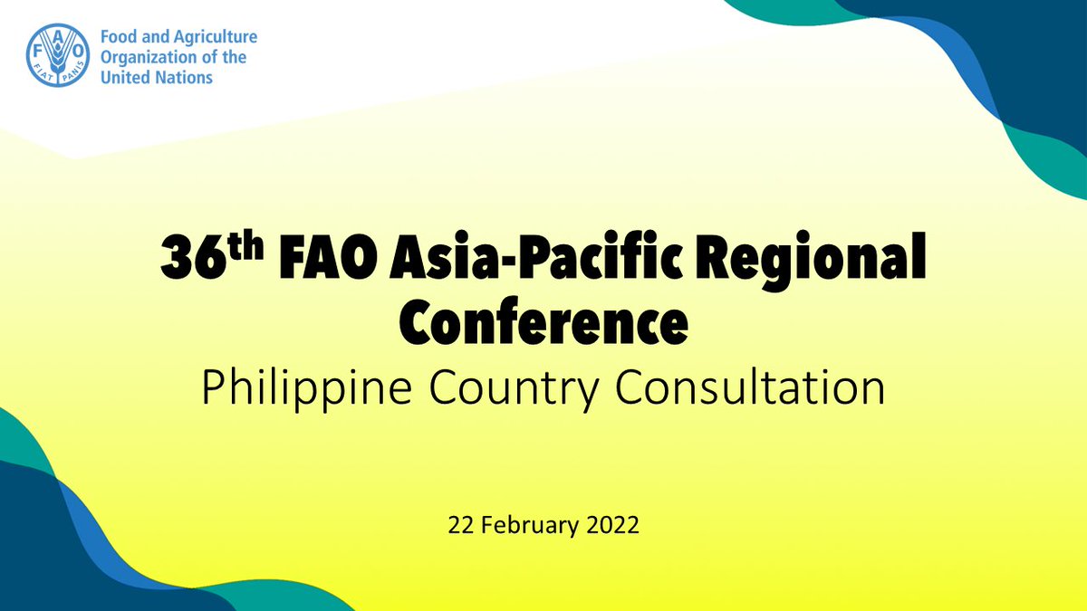 On 22 Feb, FAO🇵🇭 held its country consultation for #APRC36. Joining were reps from govt, CSO &amp; private sector. Also at event were <a href="/FAOAsiaPacific/">FAO Asia Pacific</a> colleagues who talked on #OneHealth, digital #innovations in agri &amp; #climate-resilient agrifood systems in #AsiaPacific, among others.