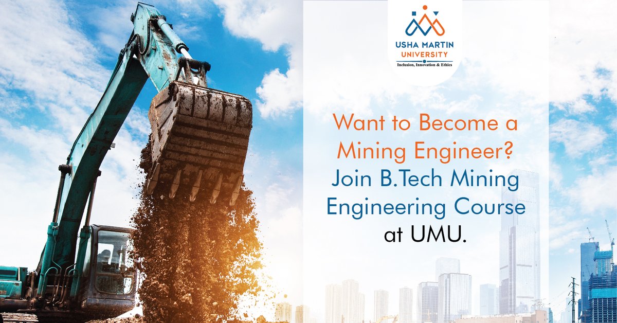 digitalrajnegi's tweet image. Want to Become a Mining Engineer? Join B. Tech Mining Engineering Course at UMU
#MiningEngineering #AdmissionOpen2022 #BTechCourse #UshaMartinUniversity #UMUJharkhand
Read More: bit.ly/3BQkVx1