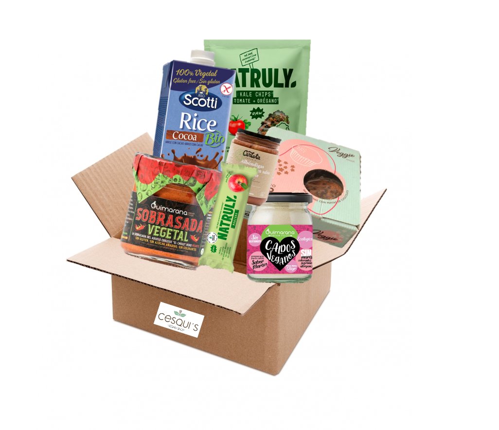 cesquiveganshop's tweet photo. ✨CAJA SORPRESA VEGANA NUEVA✨
🌱Caja mix con salado y dulce🌱
Disfruta probando novedades, nuevas marcas y productos originales! 
https://t.co/XVp3T7qm1h https://t.co/gLPfSS9Kfg