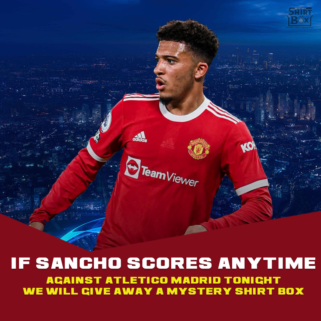 theshirtinabox's tweet image. If Jadon Sancho scores ANYTIME against Atletico Madrid tonight, we'll give away a mystery shirt box 👕📦

RT this and follow us to enter. 😍

We'll pick a winner tomorrow afternoon. Good luck👍