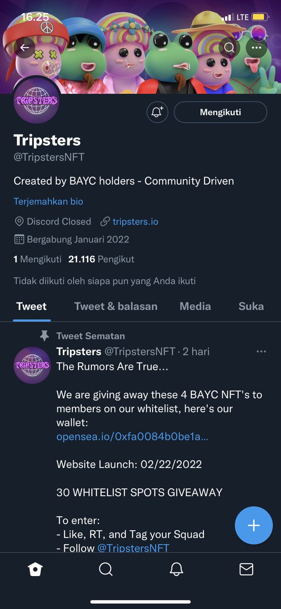 sobatkripto's tweet photo. @cehlos @TripstersNFT Done Sir !
RT this tweet ✅
Follow their @TripstersNFT ✅

Wish Me Luck 🌟
Thank you, Good Luck for Your Project 🙋🏻‍♂️ https://t.co/pOiN1Xe2H8