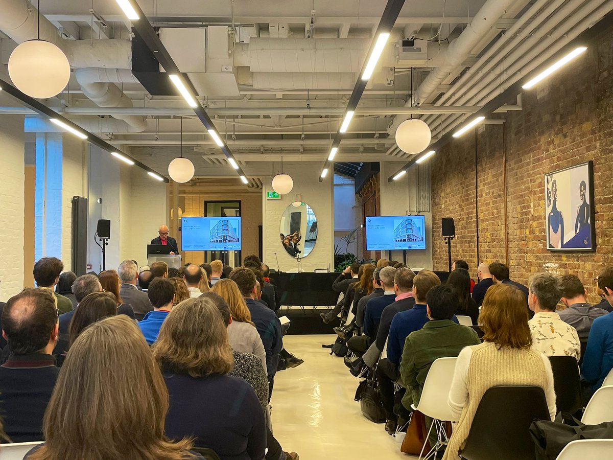 _lteague's tweet photo. Learning hats on as @PGSMurray kicks off proceedings at this morning’s @nlalondon #retrofit conference, taking place at the gorgeous Symes Mews space recently completed by Fabrix &amp; @phplusarch
This morning’s agenda: https://t.co/jGSiEAOWzS https://t.co/2yTIZyUQqU
