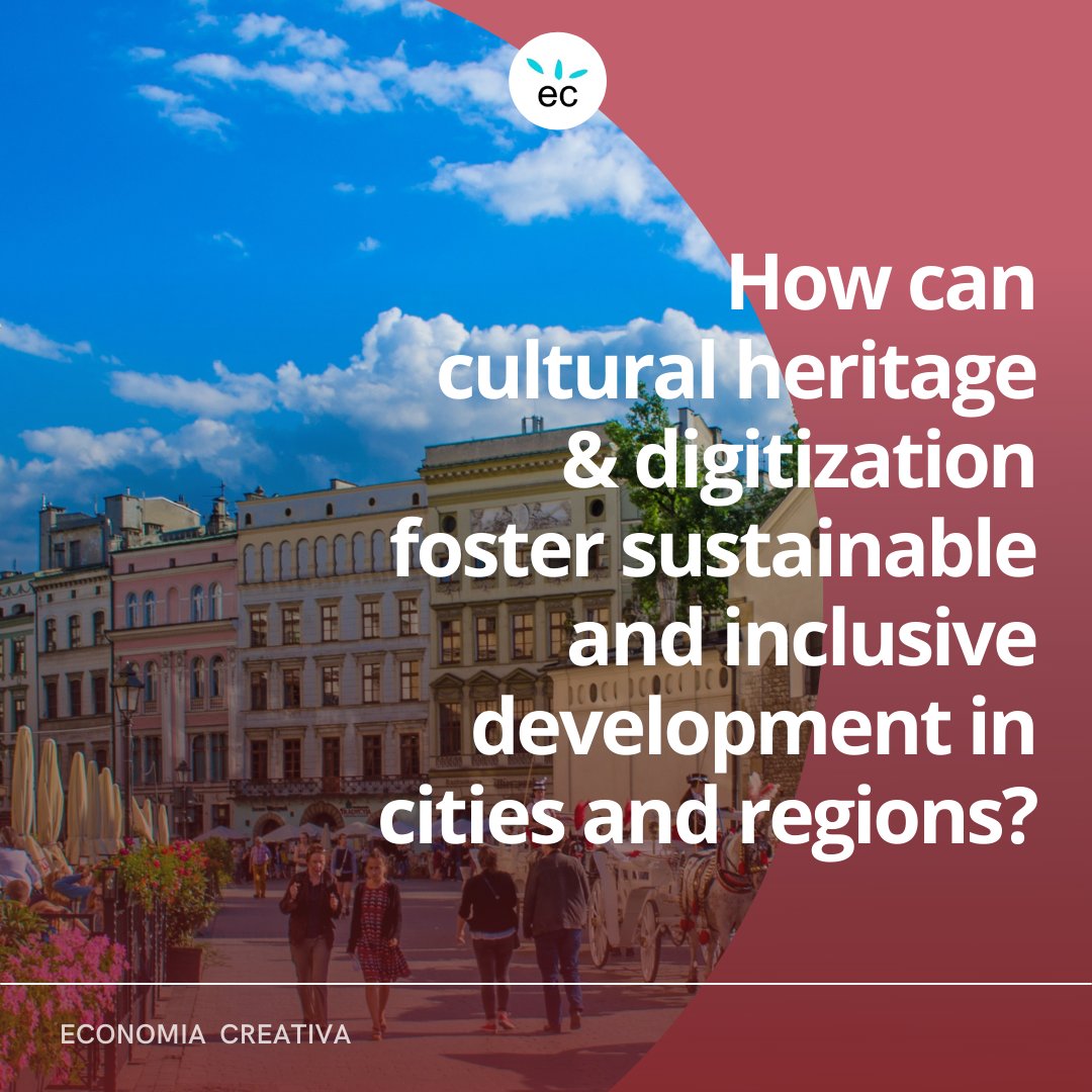 EconmiaCreativa's tweet photo. How can #culturalheritage &amp; #digitization foster sustainable and inclusive development in #cities and regions? 🤔
>> https://t.co/1XTwWoxXRD

#economiacreativa #yourcreativityexperts #creativityexperts #sustainability #sustainabledevelopment #creativity #digitaltransformation https://t.co/tFmwarcI9s