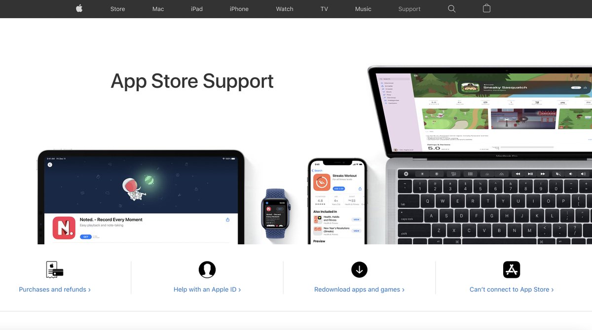 Just been told Noted is featured in <a href="/Apple/">Apple</a>'s support page header!🥰

Both iPad and Apple Watch! 🎉

support.apple.com/apps