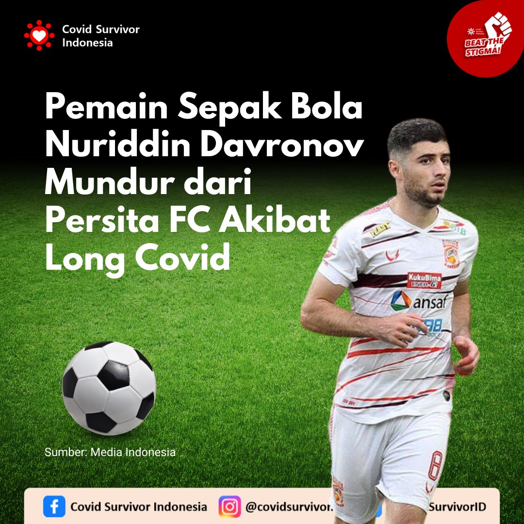 Long Covid bisa dialami oleh siapa saja yg pernah terkena COVID-19: tua, muda, pria, wanita, dll. Semua bisa terkena, bahkan atlet profesional sekalipun.

Cegah Long Covid dengan mencegah terkena COVID-19 ❌️