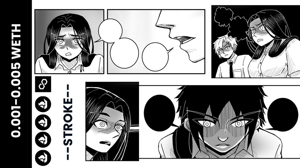 --STROKE--
NEW​ DROP​
0.001-0.005 WETH
opensea.io/collection/stro
THIS IS MY MANGA COLLECTION 
🗯️🗨️👁️‍🗨️💬💭
COME JOIN ME!!!!
#NFTTHAILAND #NFTs #NFTCommumity #NFT #NFTdrops
#NFTpolygon