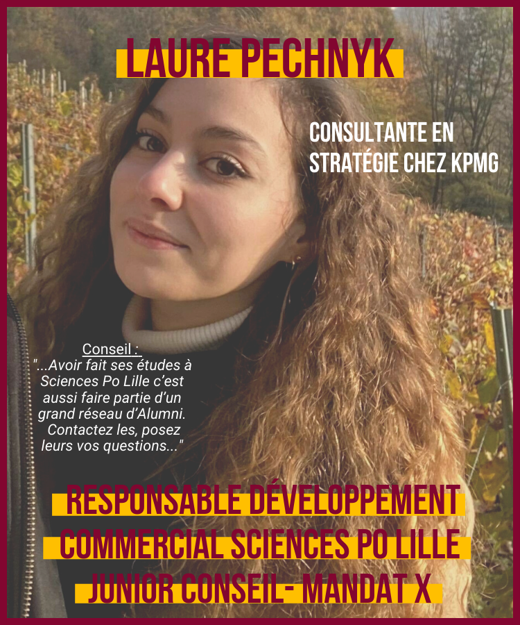 // L’Alumni du mois // 

⚡️ Aujourd’hui, c’est au tour de Laure Pechnyk, Responsable du développement #commercial du mandat X de se présenter !

👉 Retrouvez les témoignages complets de nos #Alumni sur notre site web bit.ly/3HhmGEy