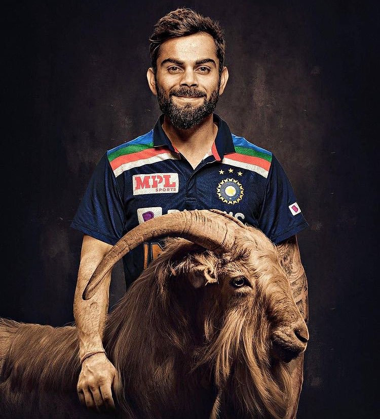 factcheck120's tweet photo. Finally Twitter settles the goat debate
The two GOATs from their respective fields 
#ViratKohli𓃵 #LeoMessi𓃵 https://t.co/ndohMPXMTn