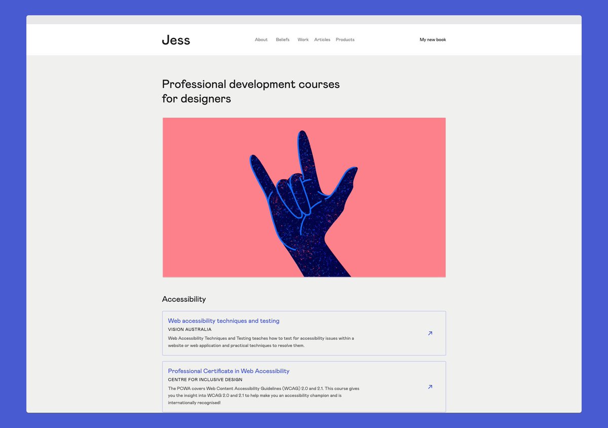 Are you a designer looking to upskill? 

I've compiled a list of high-quality professional development courses across a wide range of topics. jesseddy.com/resources/prof…

Here is a handful that looks great. 👇