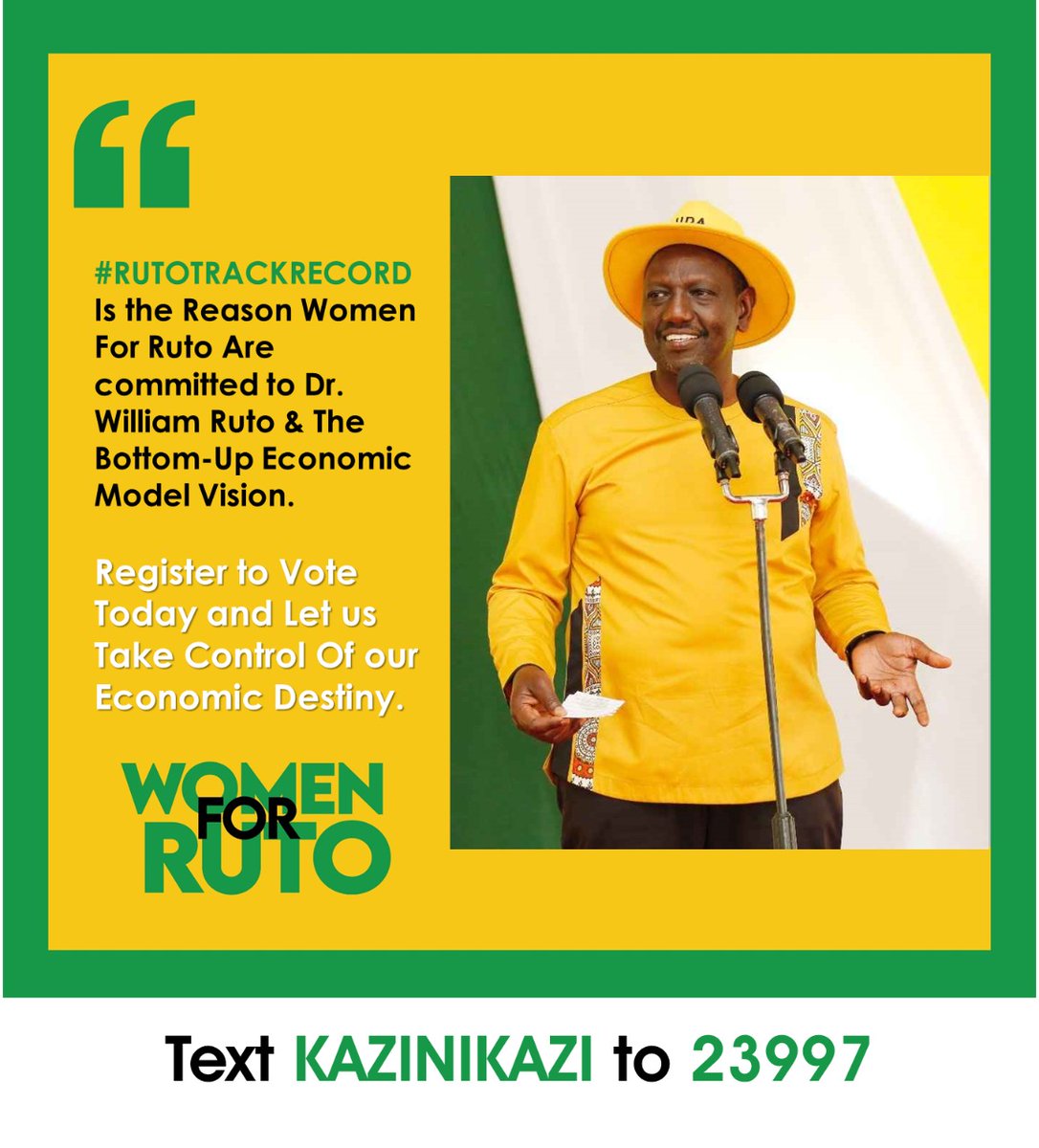 ItsSossion's tweet photo. From the #RutoTrackRecord , Women , Youths and the Old are assured of a luminous future under the Presidency of H.E @WilliamsRuto
#BottomUpEconomicsKE https://t.co/jK9S655qAC