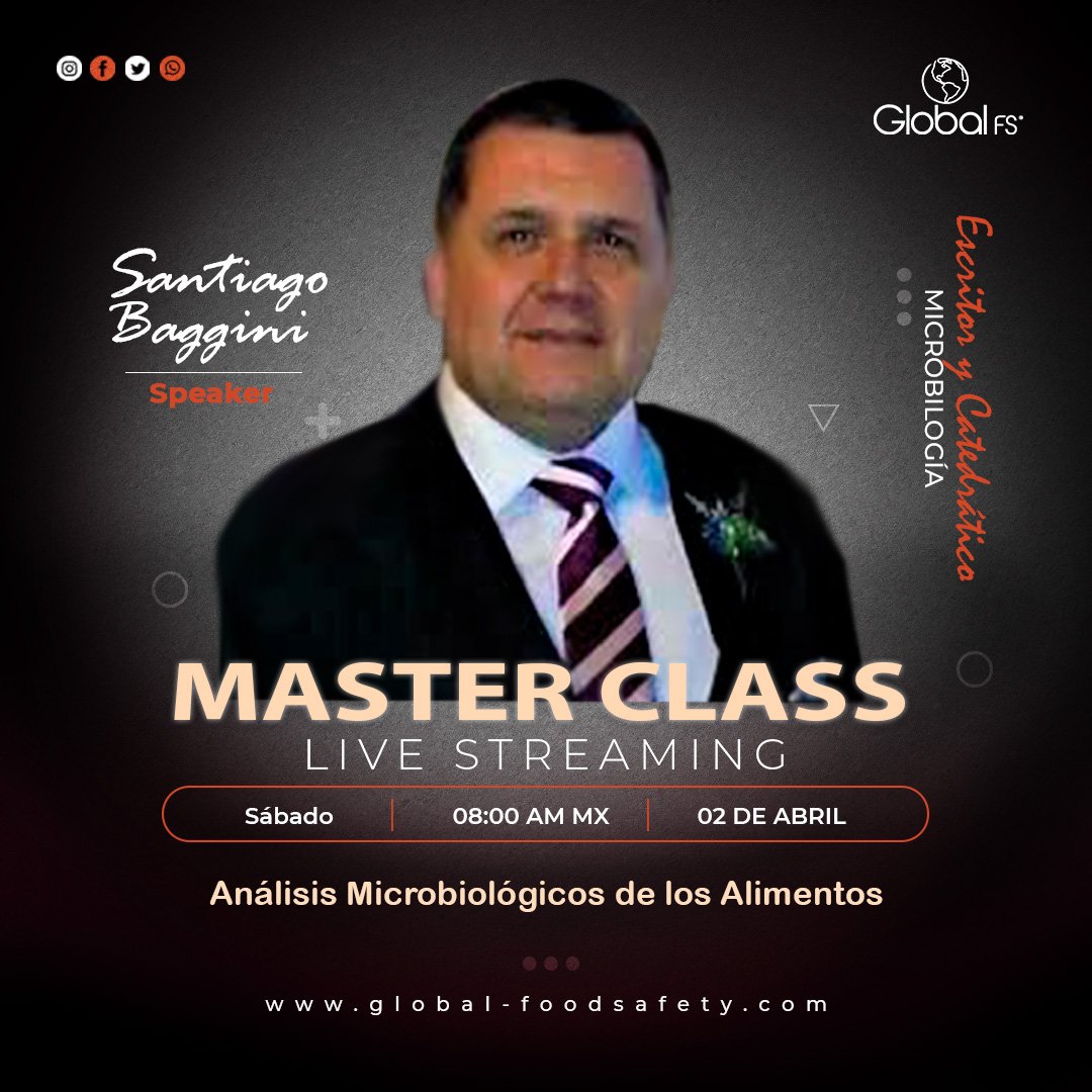 GlobalFSIntl's tweet image. No te pierdas este evento de Microbiología de los Alimentos usa.global-foodsafety.com/master-class-d… #foodsafety #microbiología