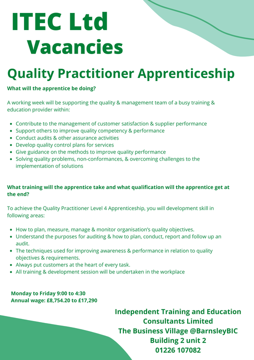 Itec2016UK's tweet photo. Find an Apprenticeship link
https://t.co/2r3zkehka3 

#apprenticeships  #Barnsley  #JobSeekersWednesday 
#DWP https://t.co/i0HugdmBke