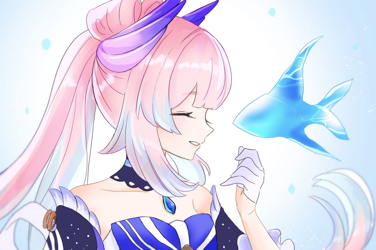 珊瑚宮心海 「1日遅れだけど心海ちゃんおめでとう 」|楓のイラスト