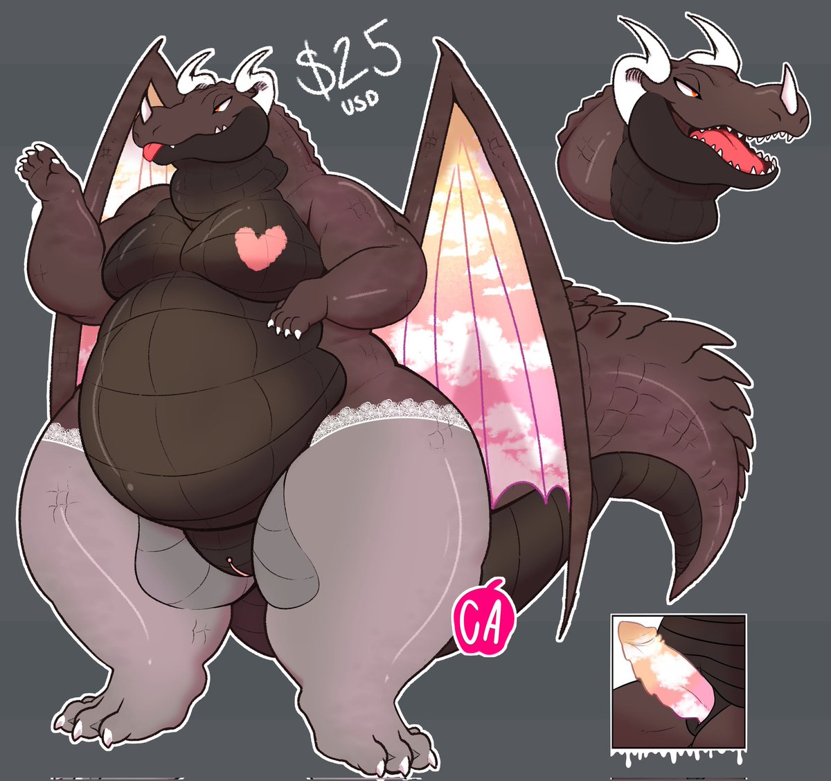 ChunkyAppleNSFW's tweet photo. $10usd each!
Cow + Purple White gator are $5usd
Money will go to paying off my vet bill, any help is appreciated!

#adopt #adoptme
#NSFW #nsfwfurryart #nsfwart #reptile #fatfurs https://t.co/UgbQNNwAKu