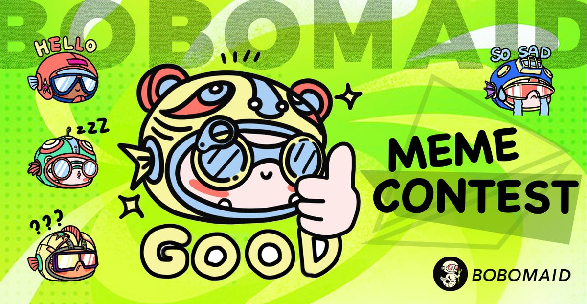 In the community of BOBOMAID #NFTs , many friends have shown their talents in contributing MEME and ART.  
Therefore, for the next 5 days, up to 10 of the best MEME artists will be handpicked by us daily and winners will be granted a #Whitelist