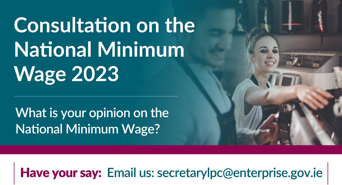 DeptEnterprise's tweet photo. What are your views on the National Minimum Wage?

The Low Pay Commission are considering the wage rate for 2023 and want to hear what YOU think.

See how to #HaveYourSay and take part in the consultation before 23 March at https://t.co/fEXoOl0P6E https://t.co/UA06WaYEf5