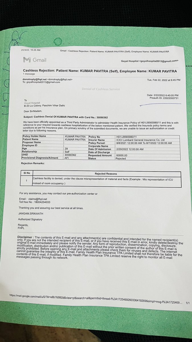 iPavitrakumar's tweet image. My #healthinsurance Claims Status: 

😭😭😭😭😭😭😭😭😭
drive.google.com/drive/folders/…

 @bhartiaxalife @ICICILombard and #fhpl 

@HDFCERGOGIC You are the best