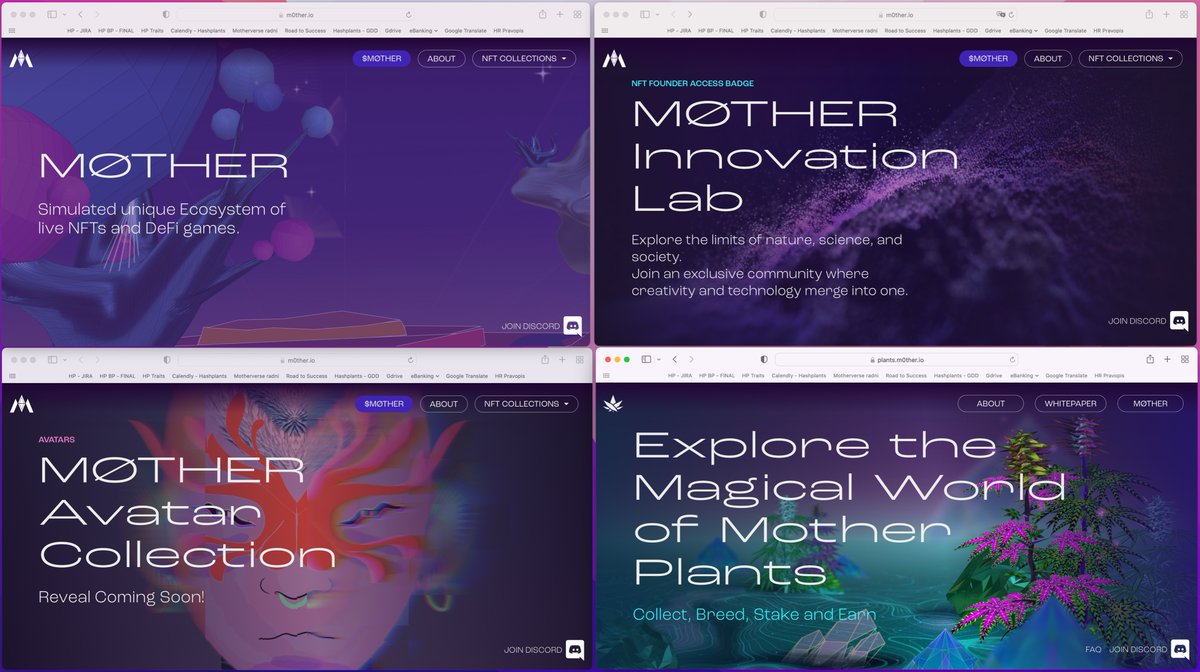antoniomeic's tweet photo. Say Hello to @m0ther_io. I have been working with a team of amazing people to create an ecosystem of NFTs with unique technological features. Our #NFT will be powering #WEB3 and upcoming #PLAYTOEARN products. Visit https://t.co/jT149rvMih and learn about NFTs on a DNA level. https://t.co/g3RQO1zmWg