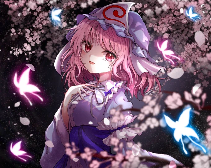 #2月23日は幽々子の日
過去絵です 