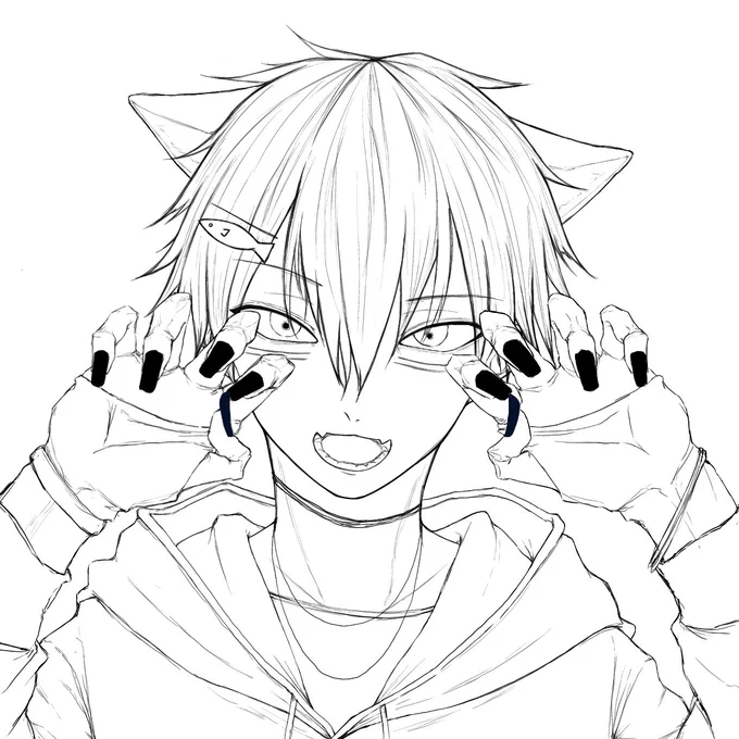 CAT

#イラスト #Nigellart #フリー線画 
#絵描きさんと繋がりたい 
#イラスト好きさんと繋がりたい 
#猫の日イラスト 

一日遅れてごめんにゃ〜('°̥̥̥̥̥̥̥̥ω°̥̥̥̥̥̥̥̥`) 